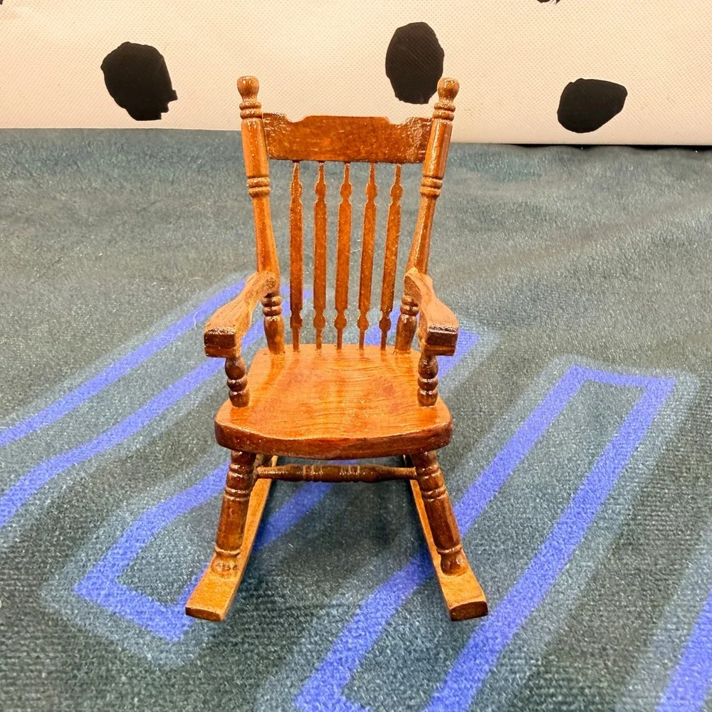 Concord Miniatures Rocking Chair Dollhouse Wood 1:12 Scale 5321.00